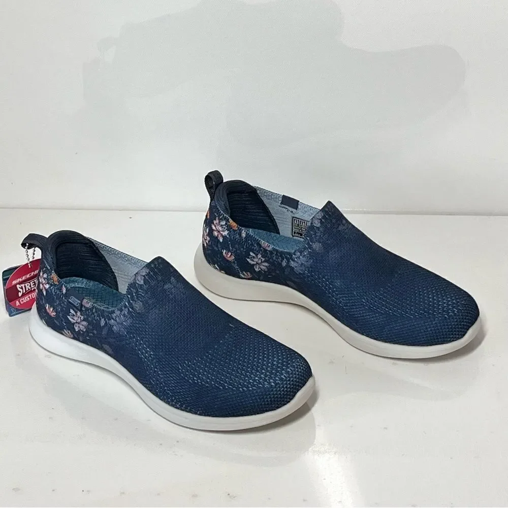 Skechers Floral Bloom Vapor Foam Lite Vegan Washable Slip-Ons